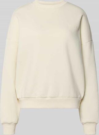 Review Basic Sweater mit Rundhalsausschnitt und B&uuml;ndchen am &Auml;rmel in Offwhite, Gr&ouml;&szlig;e XL