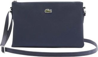 Lacoste Tassen, Dames, Blauw, ONE Size, L.12.12 Concept Flat Shoulder Bag