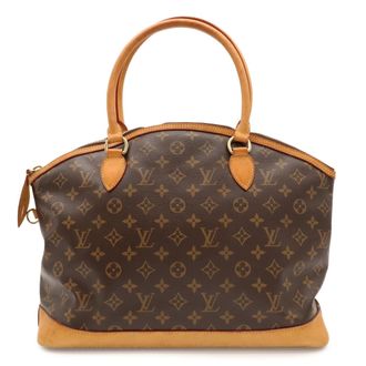 Louis Vuitton Brown Monogram Canvas Handbag Shoulder Bag Tote Bag (Pre-Owned)