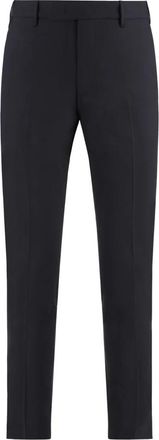 Pantaloni Torino Stretch wollen broek met achterzakken - Heren - Nette broeken - Zwart - 2XL - Wol - Broeken