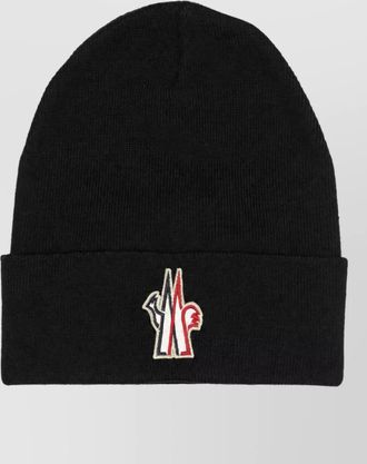 Moncler ribbed virgin wool beanie