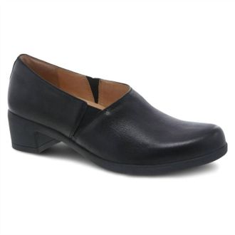 Dansko Womens Camdyn Burnished Nubuck Shoe In Black