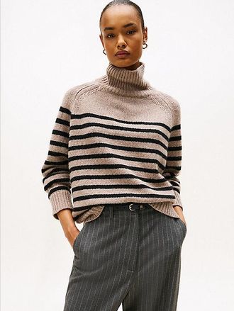 Tommy Hilfiger Relaxed Turtleneck Jumper With Cashmere
