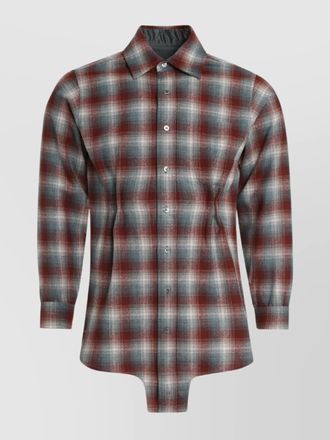 Maison Margiela checked wool shirt