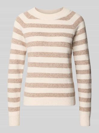 Vero Moda Regular Fit Pullover mit Streifen Modell DOFFY in Sand, Gr&ouml;&szlig;e XL