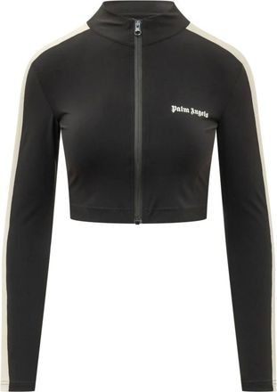 Palm Angels Fitness, Dames, Zwart, M, Polyester, Logo Training Jkt