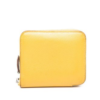 Herm&egrave;s Yellow Epsom Leather Coin Purse/Coin Case (Pre-Owned)