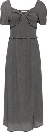 B+ab ruffle-detailing midi dress - women - Spandex/Elastane/Polyamide/Viscose/Polyester/Polyester - S - Grey