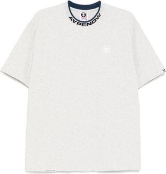 Aape By A Bathing Ape logo T-shirt - men - Cotton - M - Grey