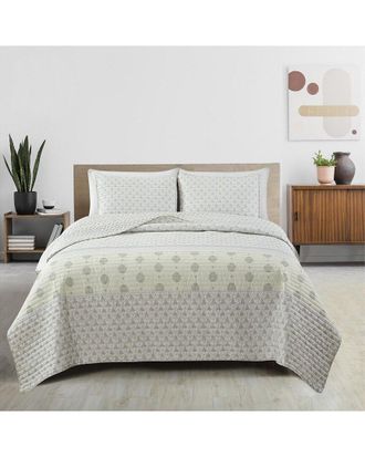 Patina Vie Maison Vintage Floral Printed Quilt Set