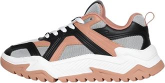 Decibel Mens Volume 1 Runners Sneakers In Gray, Pink
