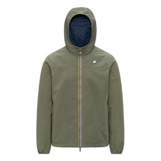 K-Way Jake Cotton Reversible Jacket - male - K-Way - Light Jackets - Green - XL - Jackets