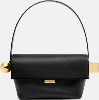Jacquemus Le Rond Carre Leather Shoulder Bag