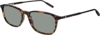 Montblanc MB0082S 002 Mens Sunglasses Tortoiseshell Size 53