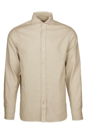 Swims Santorini Stretch Linen & Cotton Button-Up Shirt in Mist at Nordstrom, Size Xx-Large