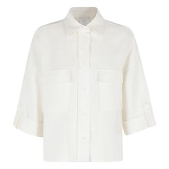 Eleventy Shirts, female, White, Size: M Shirt with frogs