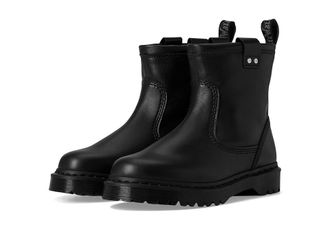 Dr. Martens Anistone Lo Leather Boots Boots Black : UK 6 (US Mens 7 - US Womens 8) Medium, Leather/Satin