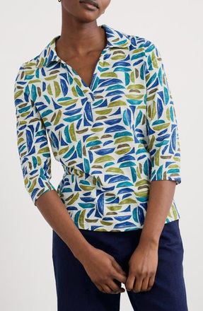 Seasalt Cornwall Wavecrest Organic Cotton Jersey Top in Harbour Hulls Chalk at Nordstrom, Size 10 Us