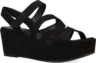 Eileen Fisher Mazy Strappy Platform Sandal in Black at Nordstrom Rack, Size 7.5