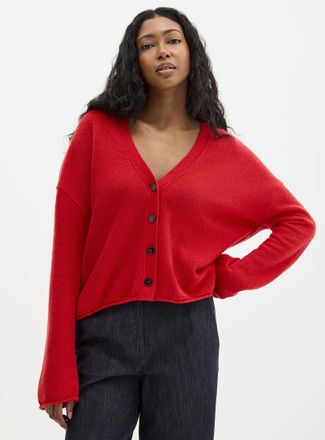 Marc O'Polo Shirt - Womens Ultra-soft pure wool cardigan