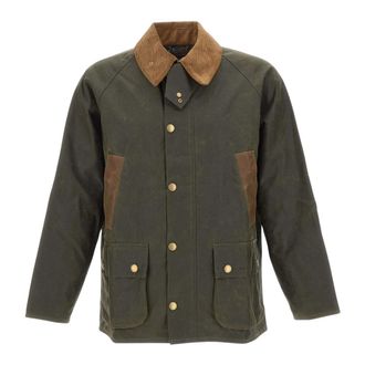 Barbour Jassen, Heren, Groen, L, Katoen, Desertdale Waxed Jacket