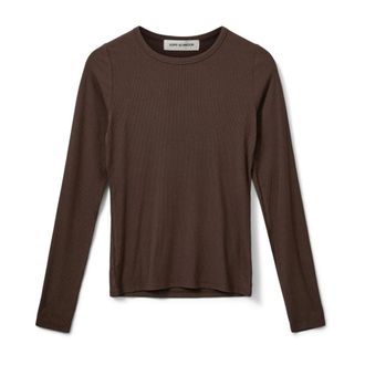 Sofie Schnoor Bruin Fudge Lange Mouw T-shirt - Dames - Longsleeves - Bruin - S - Spandex - Tops