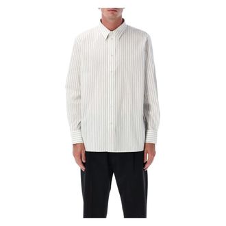 Saint Laurent Overhemden, Heren, Beige, M, Katoen, Cassandre Shirt