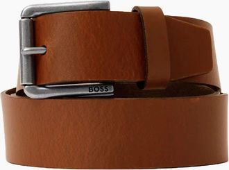 HUGO BOSS Mens Boss Black JORIS BELT MEDIUM BROWN - Size: UK 38