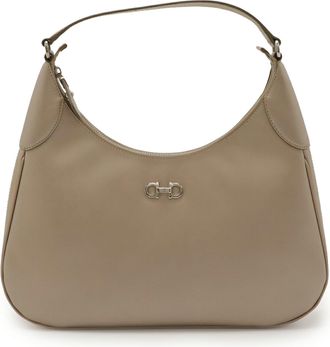 Ferragamo Champagne pink Leather Shoulder Bag (Pre-Owned)