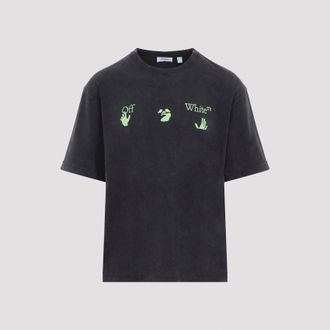 Off-white Maglietta da skate Bacco Arrow bianco sporco