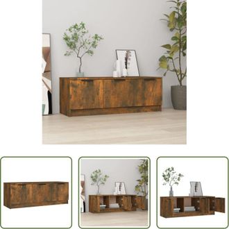 vidaXL vidaXL Mobile TV in legno - Mobile TV Rovere Fumo 102x35x36,5 cm in Legno Multistrato
