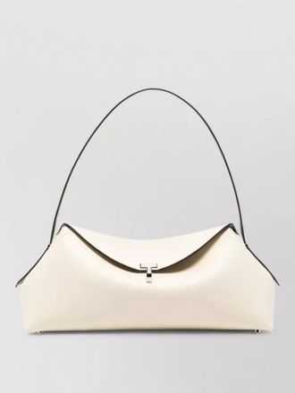 Toteme t lock leather shoulder bag top handle