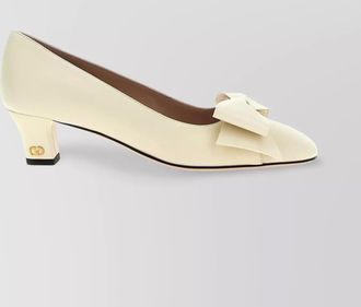 Valentino Garavani bowow block heel pumps with bow detail