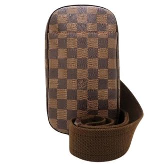 Louis Vuitton Pre-owned Damier Pochette Sling Bag - Heren - Pre-owned - Bruin - Maat: ONE Size