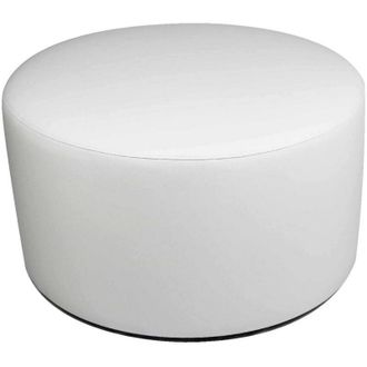 Dmora Pouf Abanera, Poltrona multiuso, Poltroncina sacco, Pouf poggiapiedi, Made in Italy, 79x79 h42 cm, Bianco - Dmora