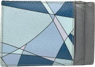 Emilio Pucci Pre-owned leren portemonnee - Dames - Vintage Accessoires - Blauw - ONE Size - Leer - Vintage