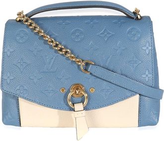 Louis Vuitton Blue/White Monogram Empreinte Blanche BB (Authentic Pre-Loved)