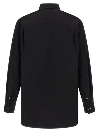 Alexander McQueen Logo-Embroidered Cotton Poplin Shirt - Black