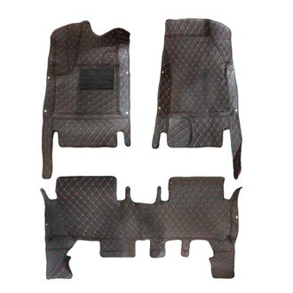 OEM Alfombrillas Para Coche, Ajuste A Medida, Dise&ntilde;o Impermeable, Color Negro Y Rojo