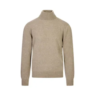 Agnona Dolcevita Manica Lunga - male - Agnona - Cashmere Knitwear - Brown - XL - Knitwear