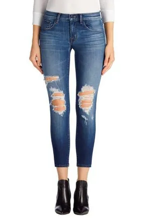 J Brand Crop Skinny Jeans in Decoy Destruct at Nordstrom Rack, Size 25