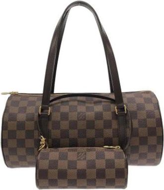 Louis Vuitton Pre-owned Handbag- Pouch - Dames - Vintage Handtas - Bruin - ONE Size - Vintage