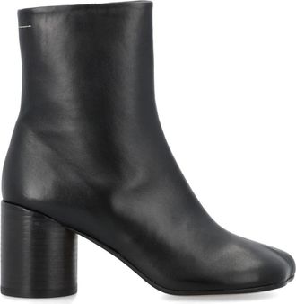 Maison Margiela Zwarte Gesloten Enkellaars Aw 25 - Dames - Laarzen met Hak - Zwart - 37 EU - Leer - Schoenen