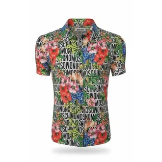 Moschino Dames, Blouses & Shirts, Veelkleurig, Maat: L Katoen