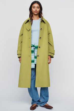 Maeve Wool Blend Balmacaan Coat Jacket