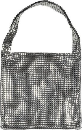 Paco Rabanne Square Shoulder Bag In Aluminum Mesh