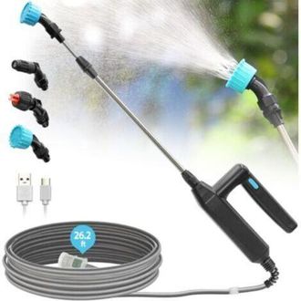 OEM Pulverizador El&eacute;ctrico Para Plantas Con P&eacute;rtiga Telesc&oacute;pica De 60-110 Cm Y 3 Boquillas De Nebulizaci&oacute;n, Funciona Con Bater&iacute;a Y Tiene Una Manguera De 8