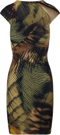 Amazu&igrave;n Birgit printed bodycon dress - Green