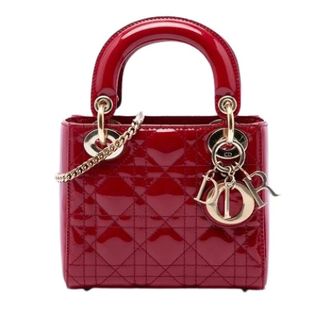 Dior Pre-owned Lady Dior - Dames - Pre-owned - Rood - Maat: ONE Size Zijde