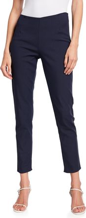 Lela Rose Catherine Slim-Leg Ankle Pants